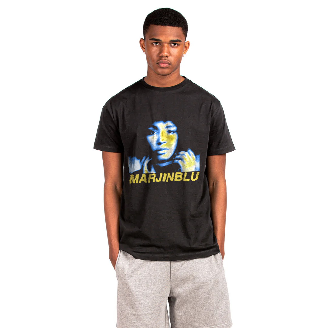 'Why So Blue' T Shirt -Black