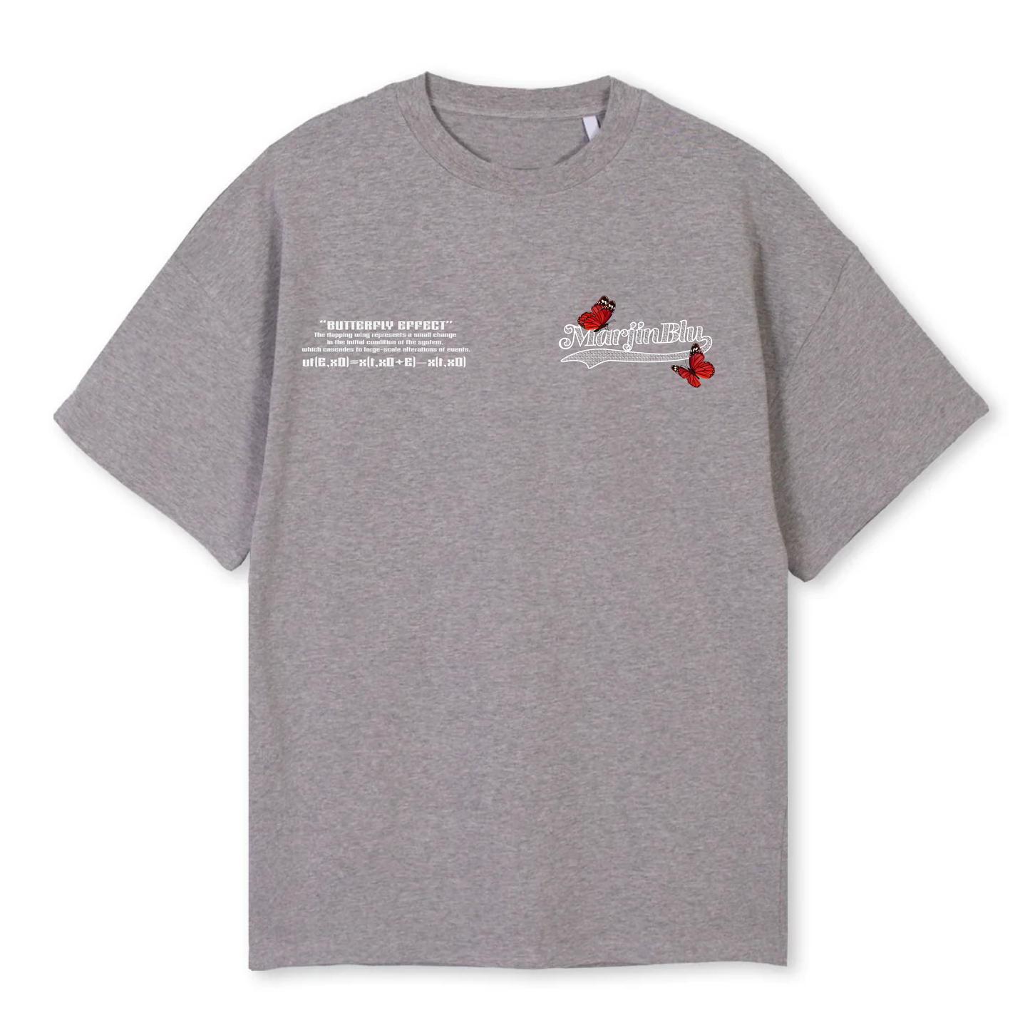 ‘Butterfly effect' T shirt - Grey