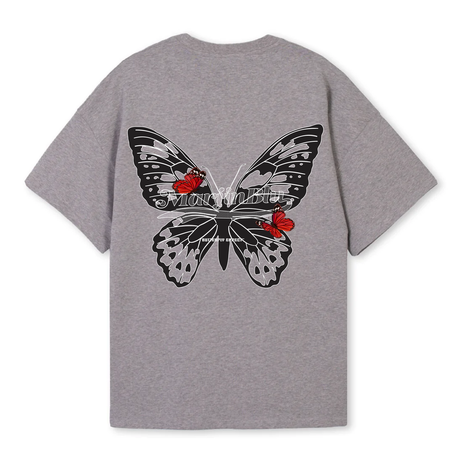 ‘Butterfly effect' T shirt - Grey