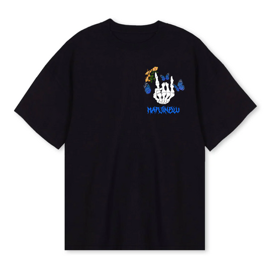 ‘Rock with us' T shirt - Black